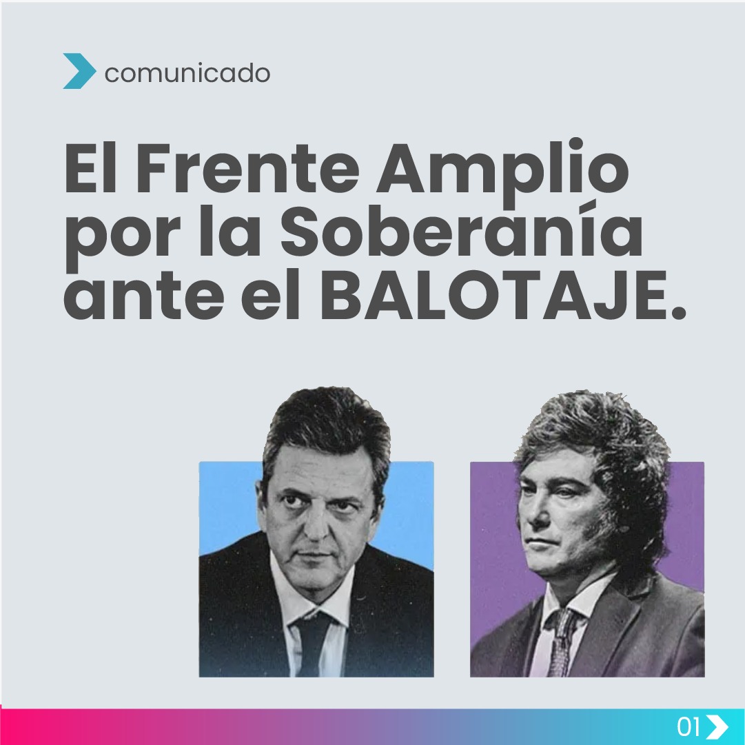 Expresamos el 𝗮𝗽𝗼𝘆𝗼 𝗮 𝗹𝗮 𝗳𝗼́𝗿𝗺𝘂𝗹𝗮 de Unión por la Patria: 𝗦𝗲𝗿𝗴𝗶𝗼 𝗠𝗮𝘀𝘀𝗮 𝗣𝗿𝗲𝘀𝗶𝗱𝗲𝗻𝘁𝗲 𝘆 𝗔𝗴𝘂𝘀𝘁𝗶́𝗻 𝗥𝗼𝘀𝘀𝗶 𝗩𝗶𝗰𝗲𝗽𝗿𝗲𝘀𝗶𝗱𝗲𝗻𝘁𝗲. Acompañamos en la construcción de un gobierno de Unidad Nacional  <a href="/FASoberania/">Frente Amplio Por La Soberanía</a>
sumapolitica.com.ar/el-frente-ampl…