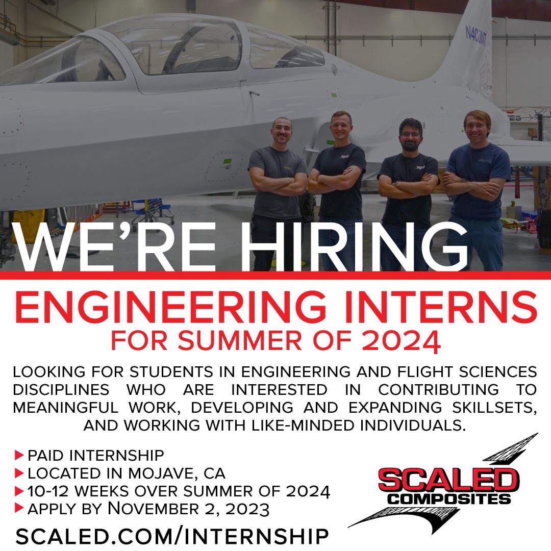 ScaledC's tweet image. Are you hoping to join Scaled next summer as a 2024 intern? Now’s the time to apply - applications close in one week!

Learn more at scaled.com/internship 

#engineeringinternship #engineering #engineeringjobs #internship #applynow