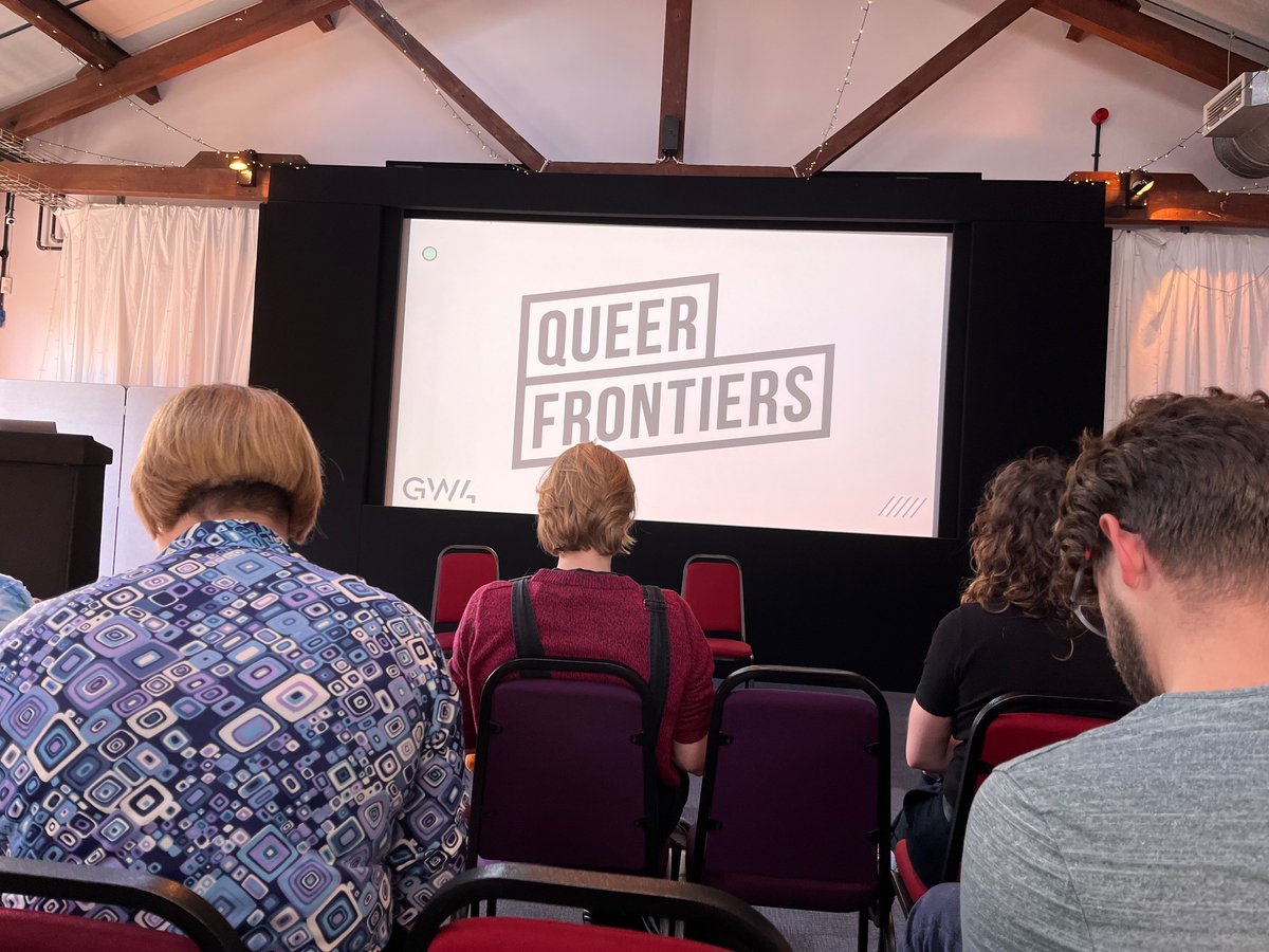 pip_fletcher's tweet photo. I had a wonderful day at the @QFrontiers conference today! @PettsNoah and I presented our paper “Wearing Community: The Enduring Significance of the London Gay Liberation Front Badge” and I loved listening to the variety of research! https://t.co/hwwh9rWBuI