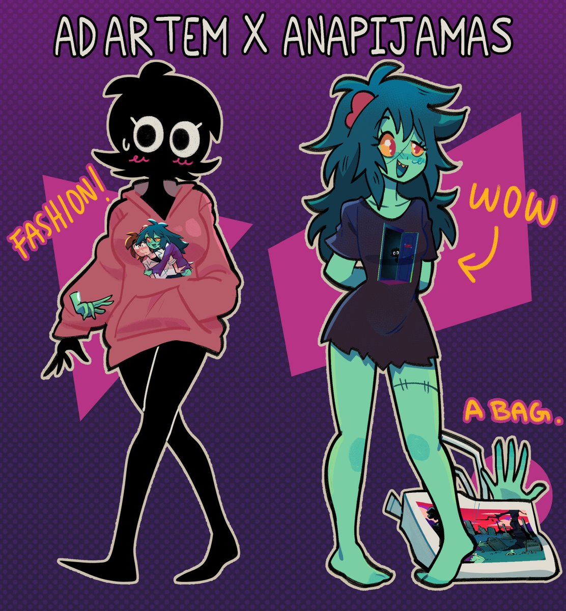 「AD ARTEM X ANAPIJAMAS 」|🕸️ana🕸のイラスト