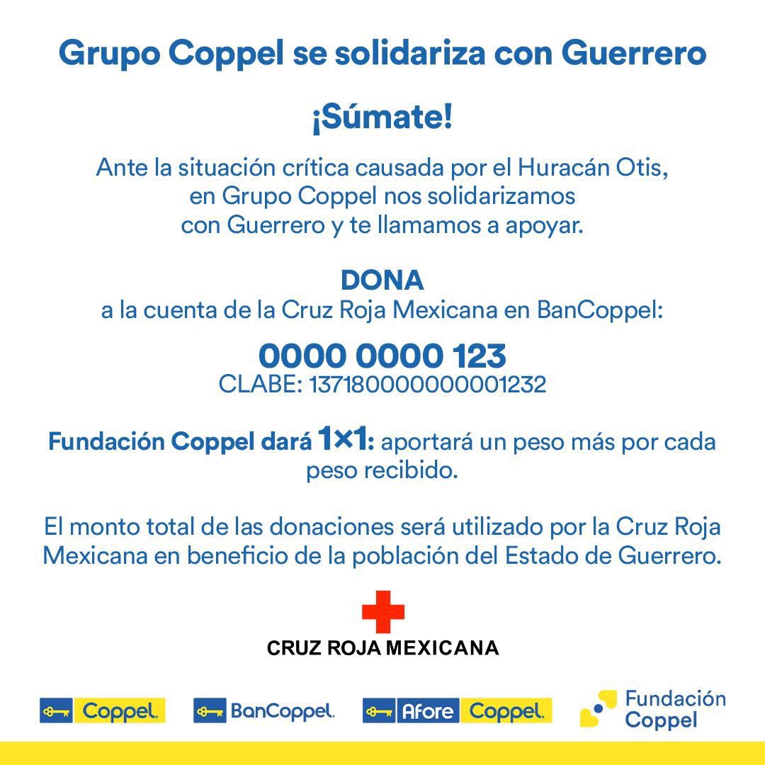 Rocio_Abud's tweet image. Peso a peso, para apoyar las labores de atención de Cruz Roja Mexicana en Guerrero