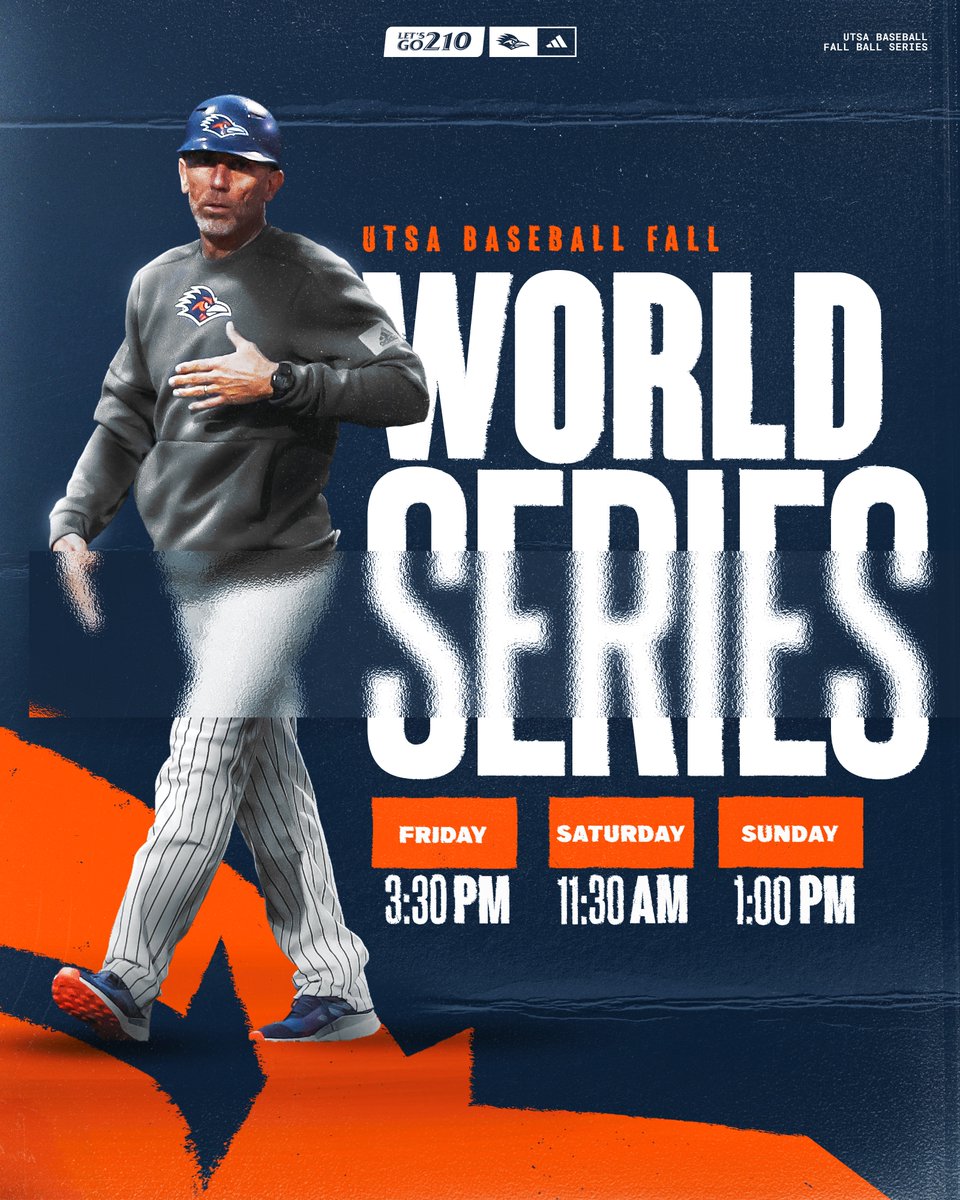 𝐅𝐀𝐋𝐋 𝐁𝐀𝐋𝐋 𝐖𝐎𝐑𝐋𝐃 𝐒𝐄𝐑𝐈𝐄𝐒 🍂 Head to Roadrunner Field this weekend for an action-packed Fall Ball World Series! 🤩 #BirdsUp 🤙 | #LetsGo210