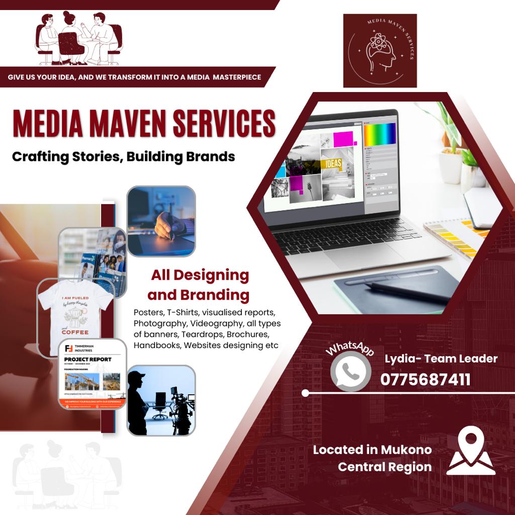 LydiaNatalejja's tweet photo. Attention! 
We are the Media Maven Services. Give us your idea, and we transform it onto a media masterpiece. #MMS WhatsApp or call 0775687411 https://t.co/GhTos5vRG8