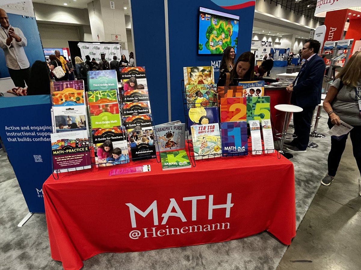 Come see us at the @HeinemannPub booth! #MathByTheBook @SueOConnellMath #NCTMDC23