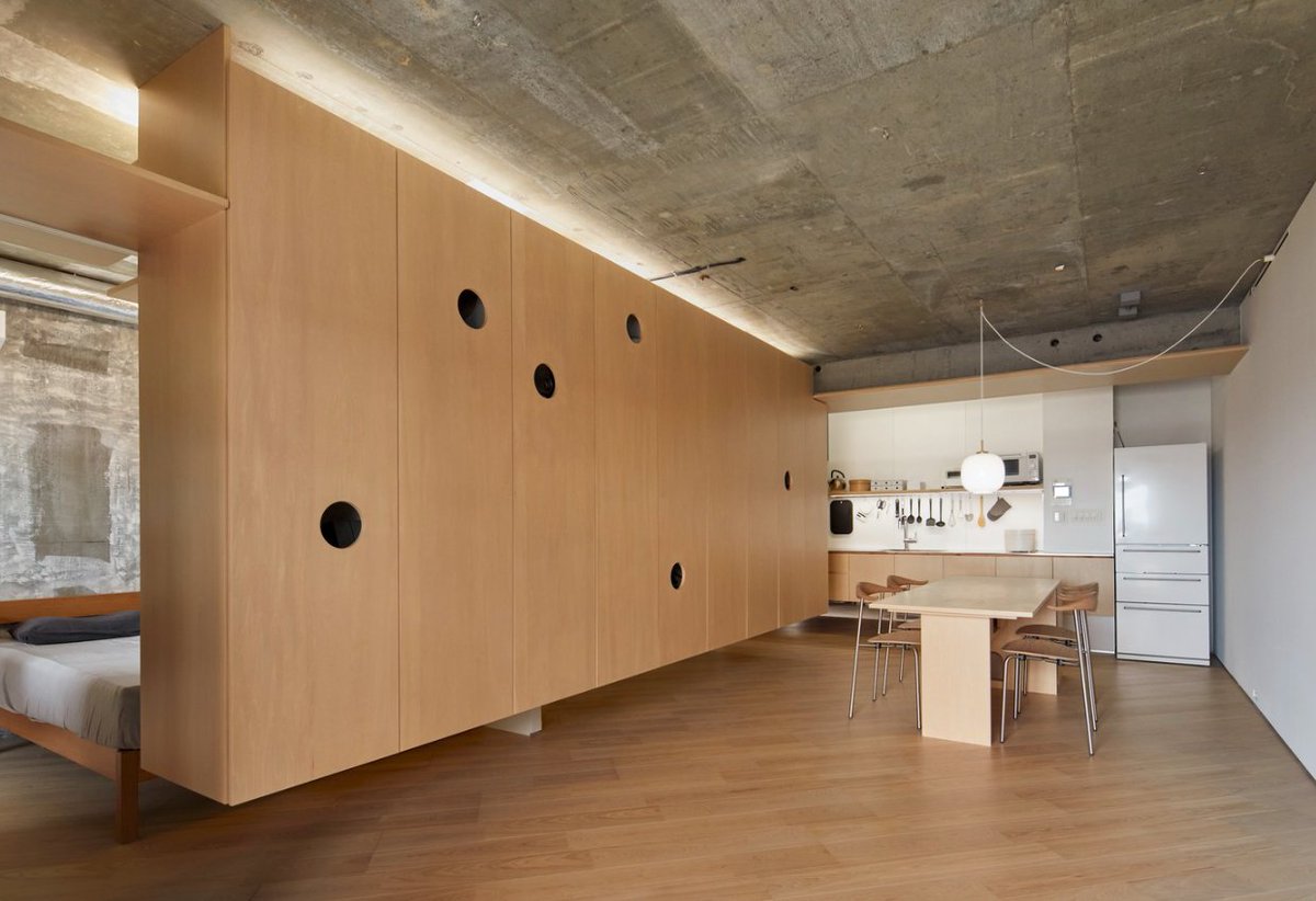 un depto para un señor y su gato 
hermosa btw