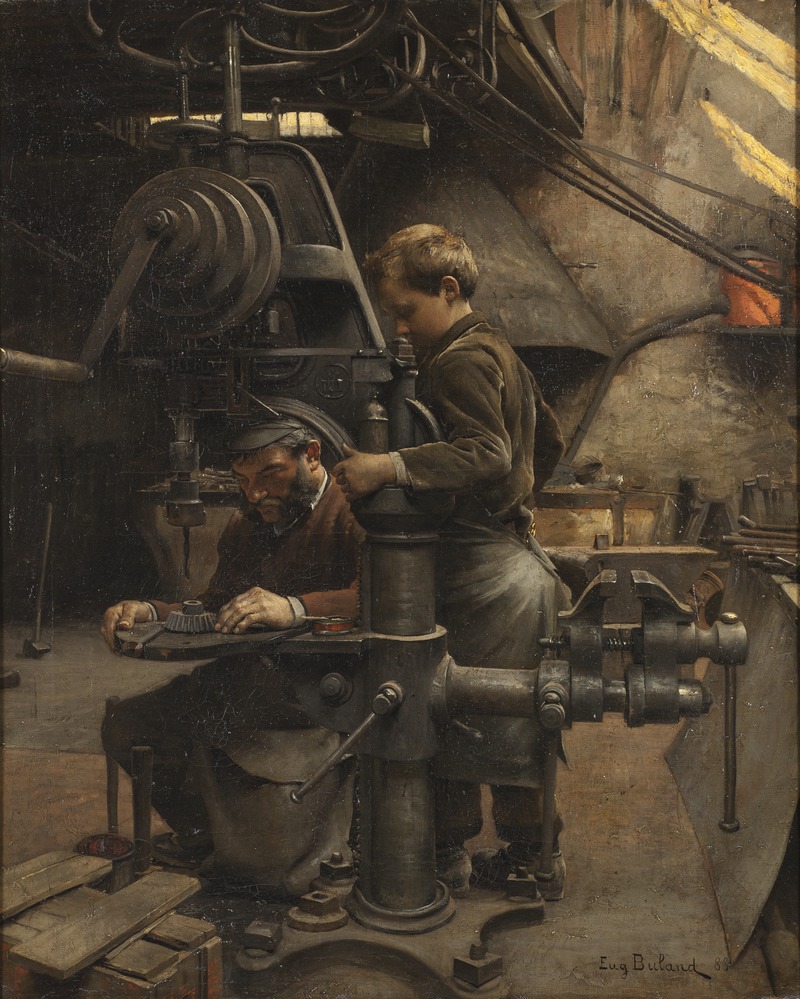 #QuadroDelGiorno
#EugèneBuland (#26ottobre 1852 – 1926) - La lezione dell'apprendista, 1888.
Olio su tela: 102 × 82 cm.
Museo Nazionale delle belle arti, Stoccolma.