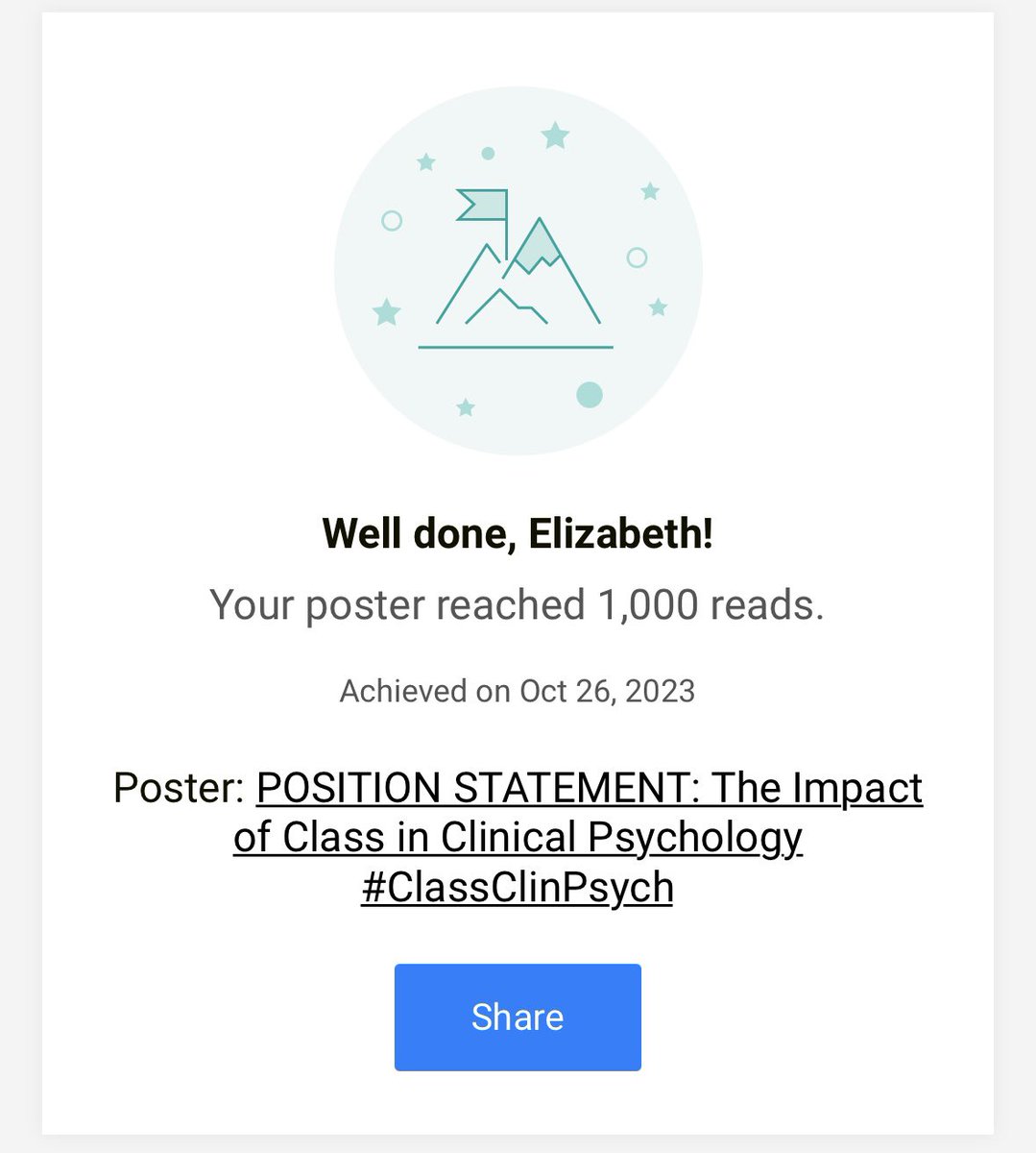 Almost exactly 2.5yrs later and the original @ClassClin Position Statement has been read over 1000 times 😳. Unreal how much has been done since putting it out and the amazing work that continues with #ClassClinPsych Collective. @celinejbs @WillCurvis @SarahStLedger