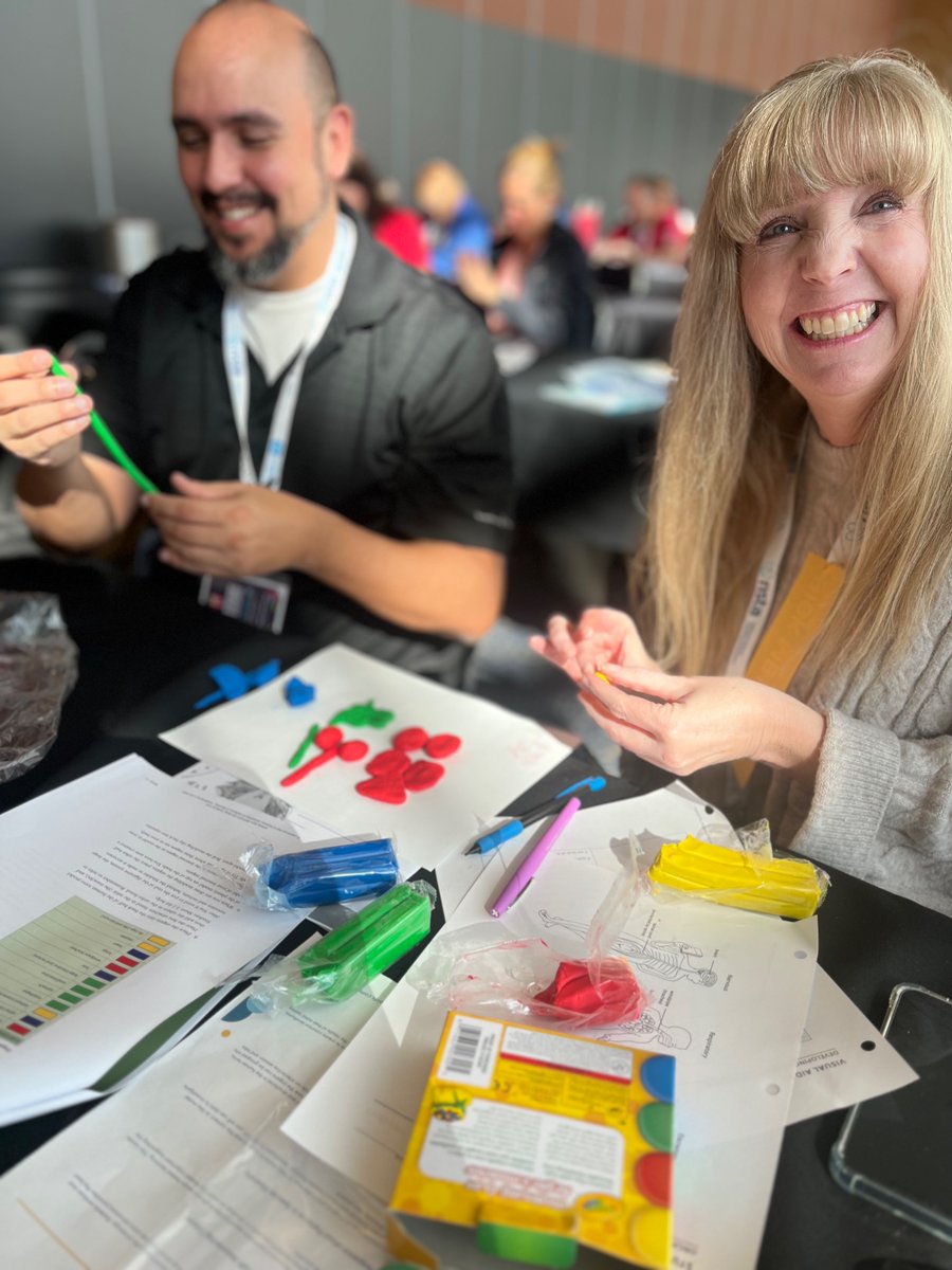 BLK8109's tweet photo. @LabAids  interactive session on on structure, function, and the human body systems. Check out these three-dimensional models that we made! #NSTA23 https://t.co/ABnmKaUP5v