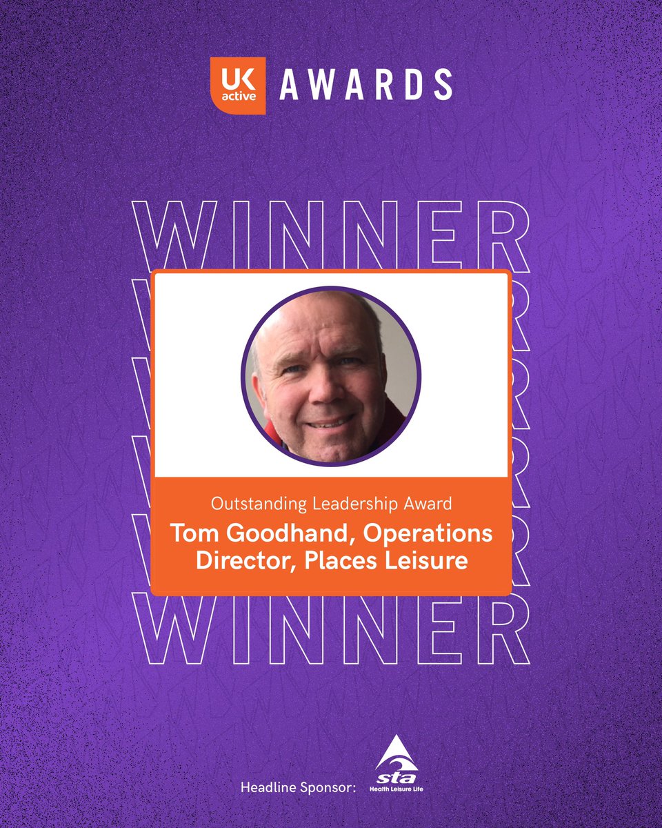 _ukactive's tweet image. Tom Goodhand at @PlacesLeisure is the winner of the 2023 Outstanding Leadership award - fantastic work, Tom! #ukactiveawards