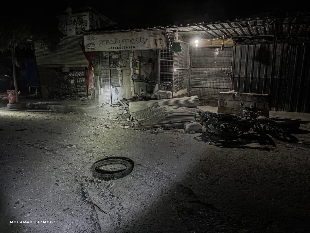 Bombardment by the #Assad regime on Idlib city right now.