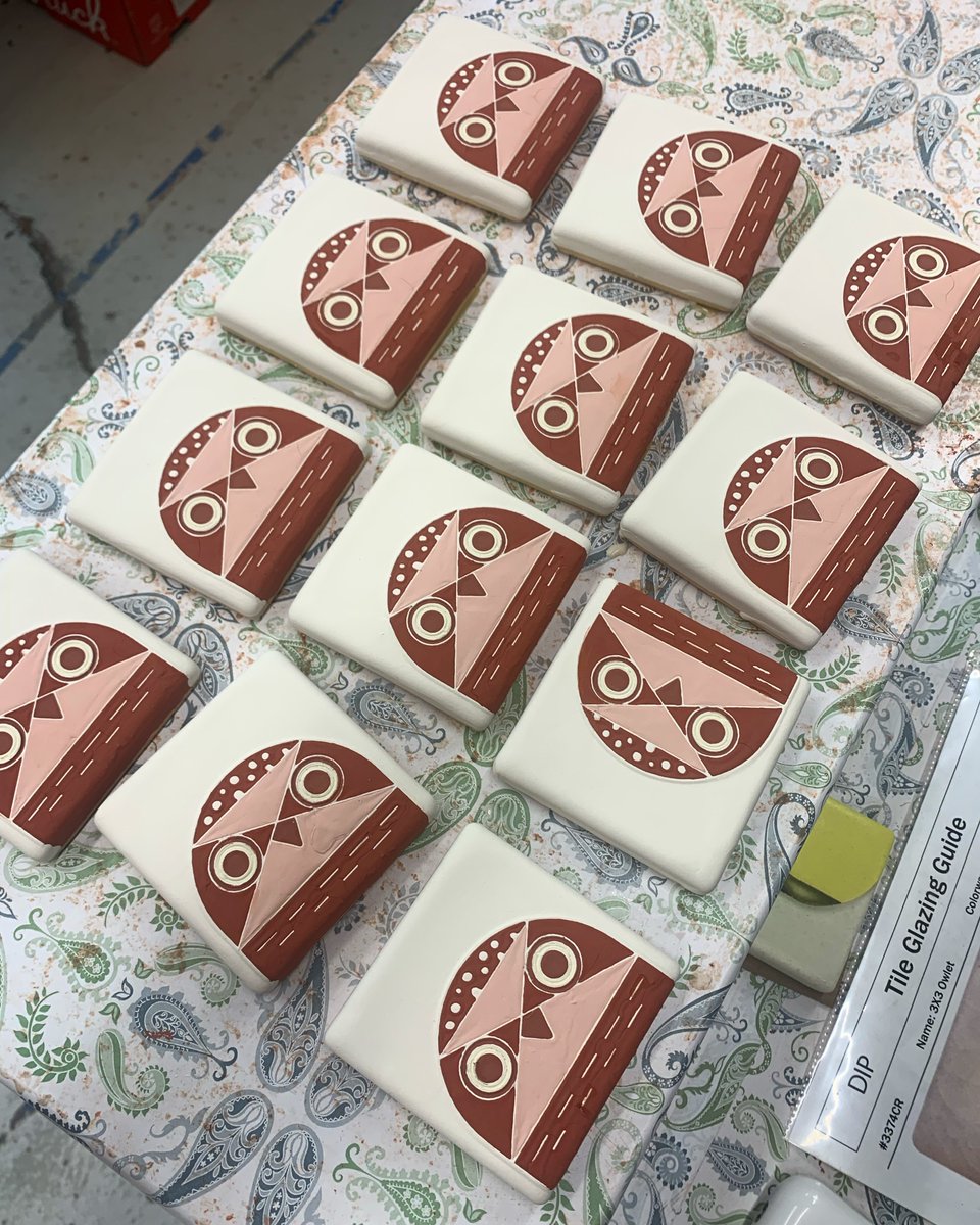motawitileworks's tweet photo. 3x3 Owlets are ready for the kilns!
#motawi #motawitileworks #charleyharper #arttile #ceramictile #owlart #tilemaking #decorativetiles #ceramicstudio #studiolife #kilnfired https://t.co/82uCAWylbN