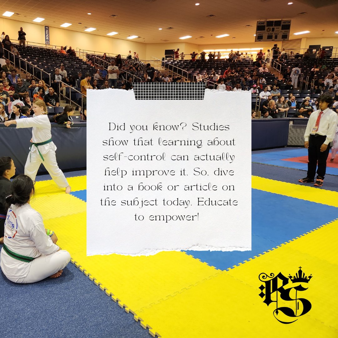 RockSolidTKD's tweet photo. Did you know? Studies show that learning about self-control can actually help improve it. So, dive into a book or article on the subject today. Educate to empower! #SelfControlReads https://t.co/2Rl1a7iFuz