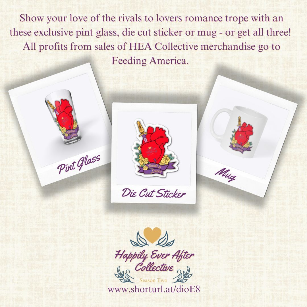 Show your love of the Rivals To Lovers romance trope with these awesome goodies. A die cut sticker, mug or pint glass! Plus 100% of all profits will go to Feeding America. Get your merch today! → …y-with-avery-flynn.creator-spring.com
