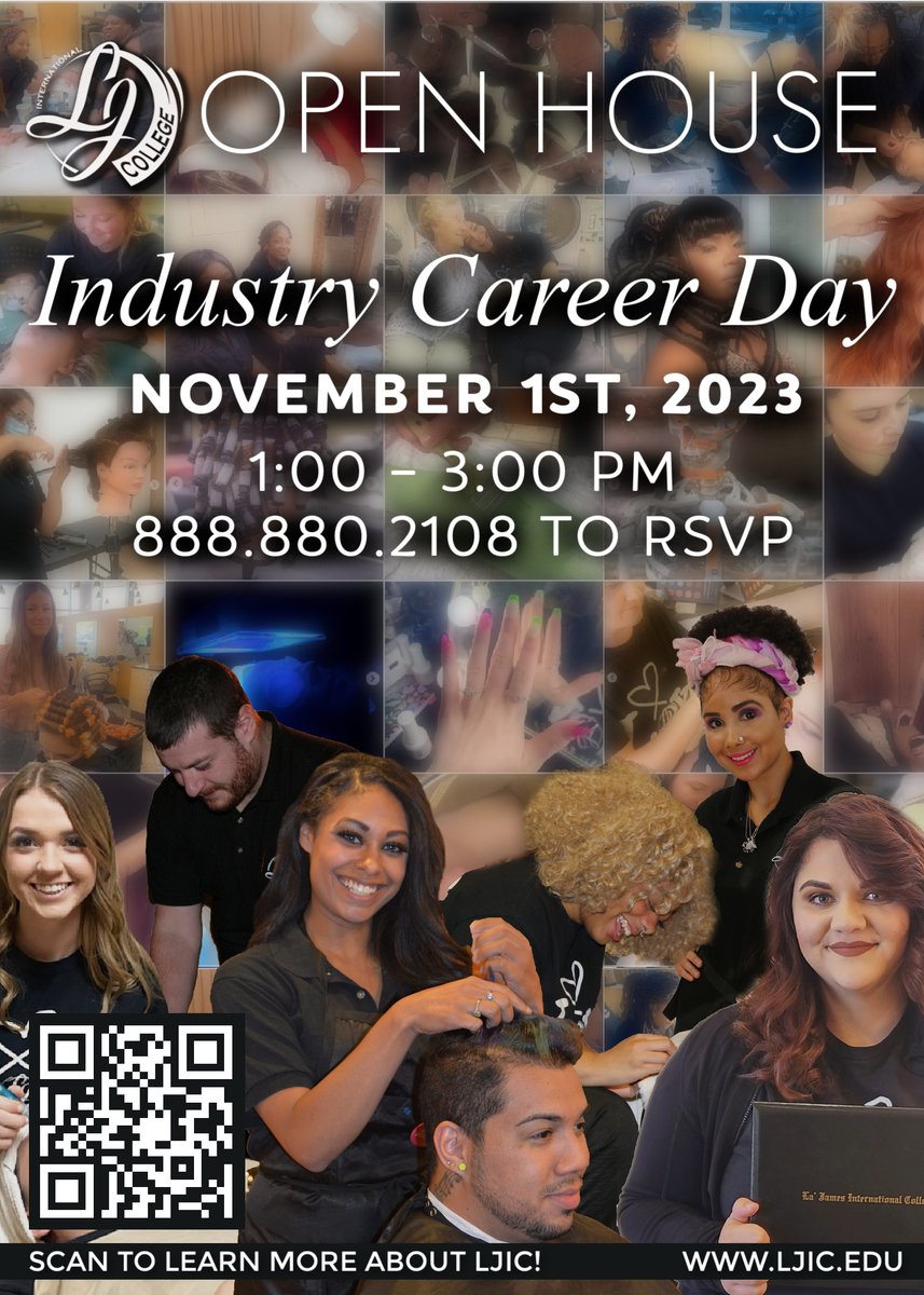 LJIC1's tweet photo. We invite you to join us Wednesday, November 1st from 1-3pm for our Industry Career Day - Open House! Learn about our programs, tour our campus, talk with students, meet staff and live demos! RSVP by calling 888.880.2108! https://t.co/K8I44Vkyco