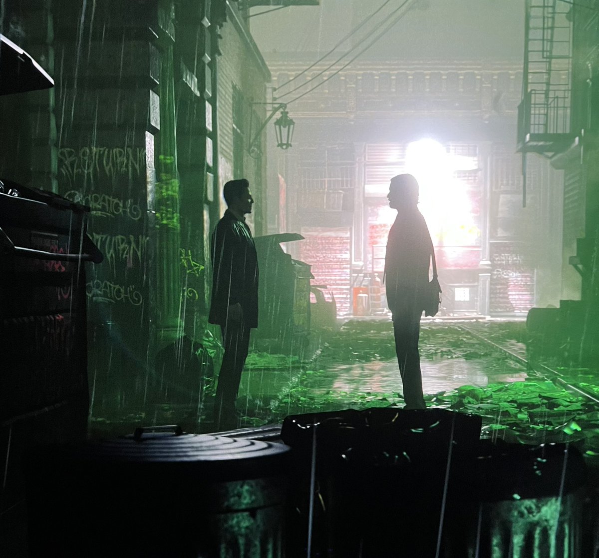 dark1x's tweet photo. The cinematography and lighting for each scene in Alan Wake II is so well done. I just love the look of this game. https://t.co/04fcMVMbtS