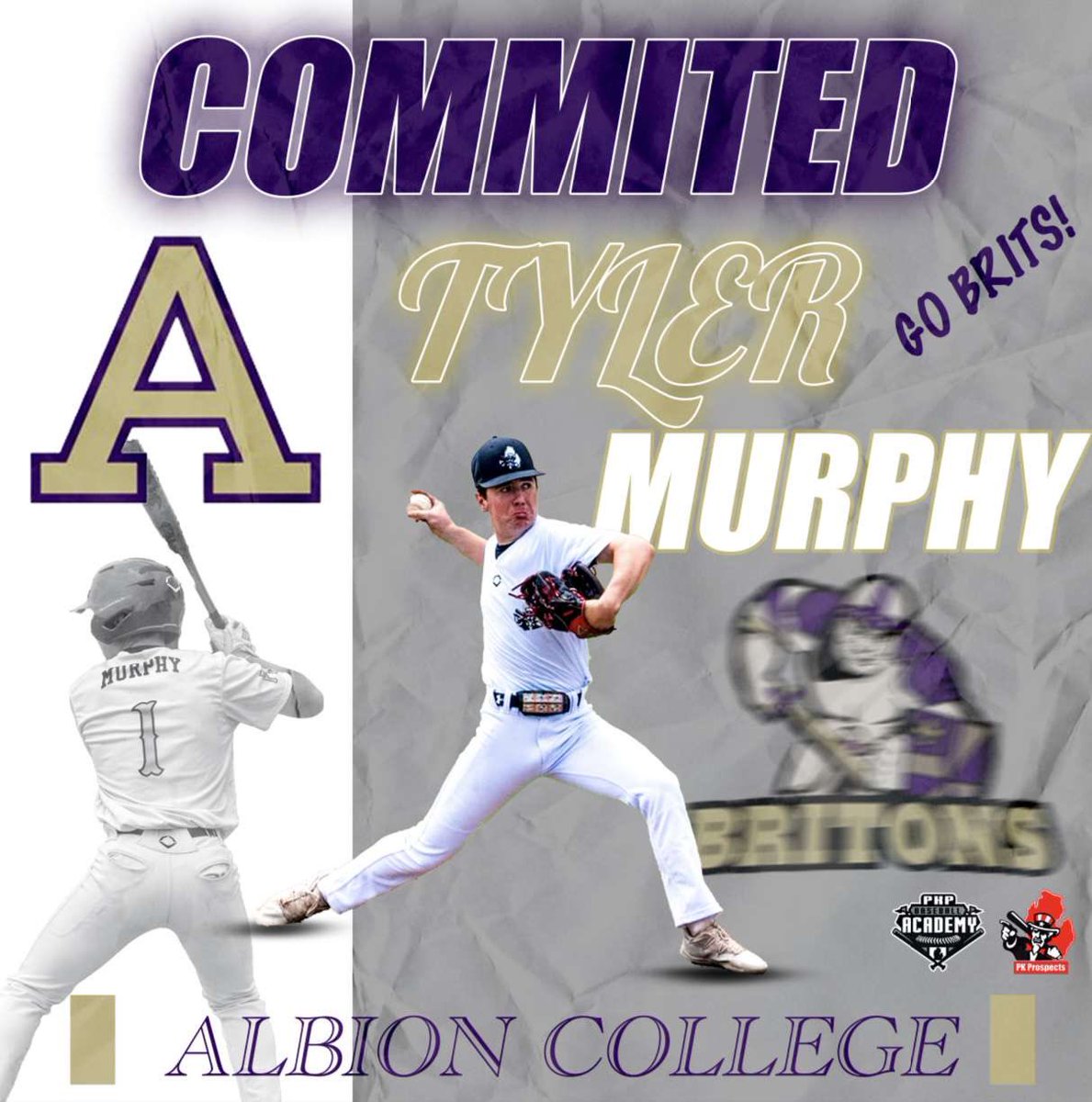 I am extremely blessed and excited to announce my commitment to Albion College! I would like to thank all of my family, friends, coaches and teammates who have encouraged and helped me along the way! <a href="/EricShutter/">Eric⚾️</a> <a href="/PKPBaseball/">PKP Baseball Academy</a> <a href="/DakotaBaseball/">Dakota Baseball</a> <a href="/BritonsBaseball/">Albion Baseball</a>