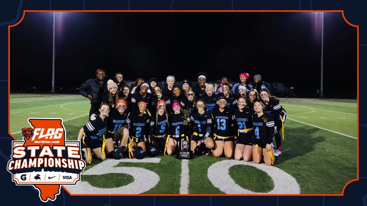 Chicago Bears (@bearsoutreach) on Twitter photo Congratulations to Stagg, Stevenson and Willowbrook for qualifying for the <a href="/ChicagoBears/">Chicago Bears</a> Girls High School Flag Football State Championship this weekend at Halas Hall. Congratulations to Stagg, Stevenson and Willowbrook for qualifying for the <a href="/ChicagoBears/">Chicago Bears</a> Girls High School Flag Football State Championship this weekend at Halas Hall.