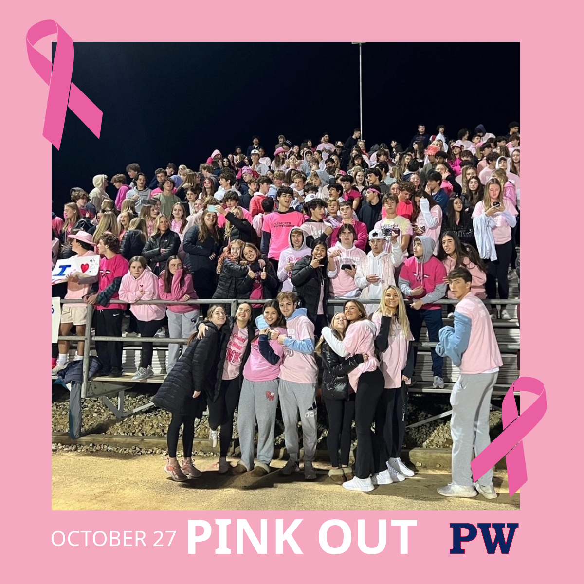 Colonial_SD's tweet photo. Wear pink if you're heading to the PWHS football game tomorrow (October 27) vs. Upper Moreland! Look for the Cancer Awareness Club at the game for a Pink Out t-shirt and help support families in Colonial dealing with cancer.
#PWProud
#ColonialCommunity https://t.co/fhU6KzRm4S