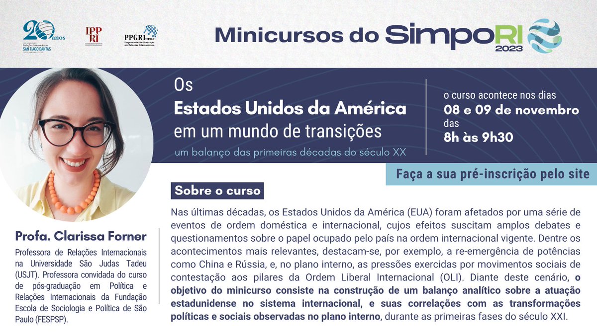 PPGRI 'San Tiago Dantas' (UNESP, UNICAMP, PUC-SP) tweet media