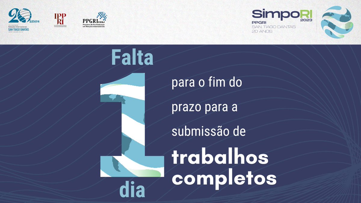 PPGRI 'San Tiago Dantas' (UNESP, UNICAMP, PUC-SP) tweet media