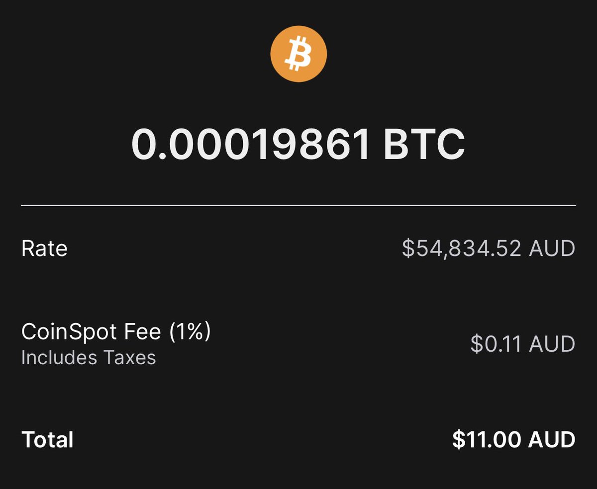 GreenTyler27's tweet photo. $11 AUD for 19861 sats is a deal Iโm willing to make.
DCA and itโs hard to lose.
#LongTimeHorizon
#Bitcoin tick tock, next block. https://t.co/sIykPEdv83