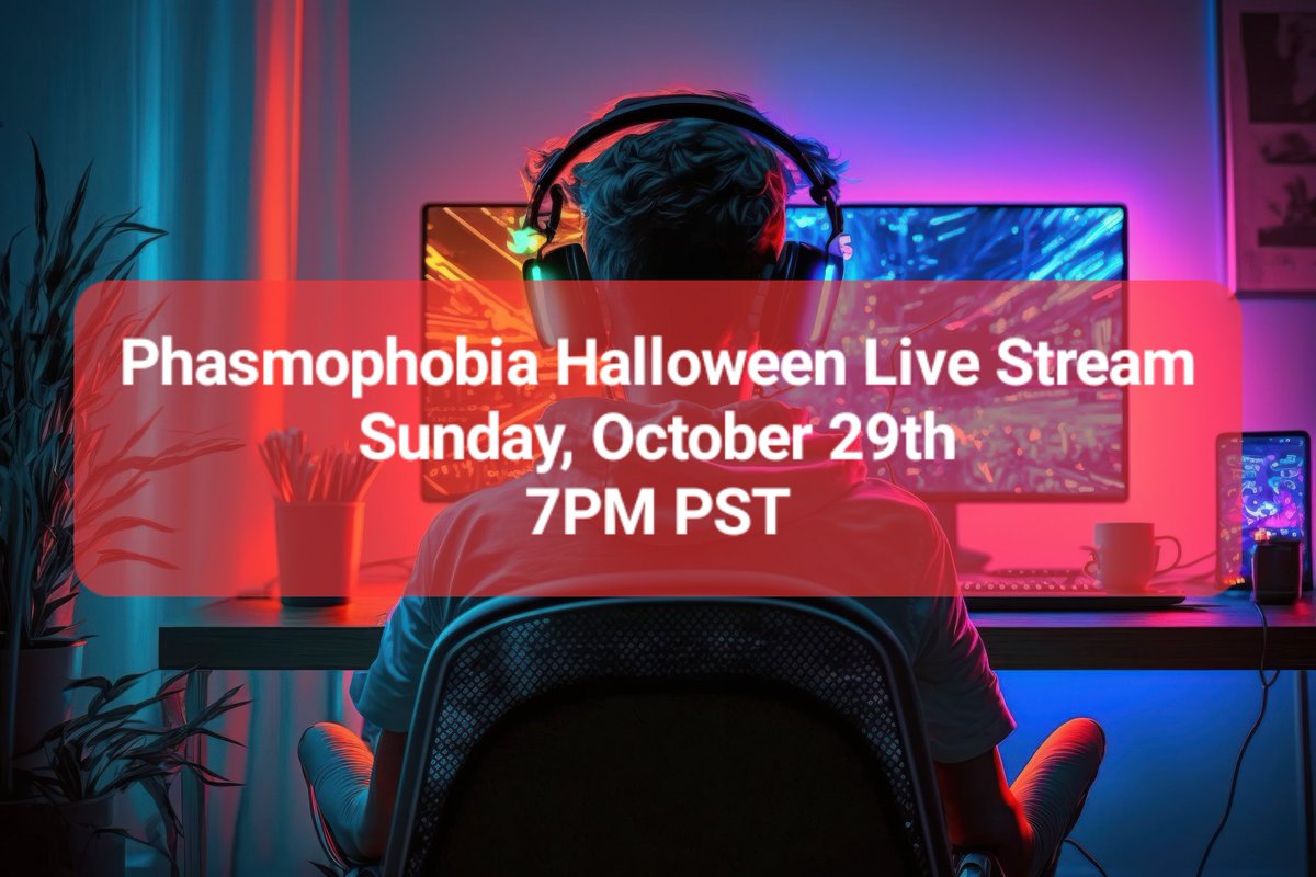 Tourists! In honor of our favorite holiday (HALLOWEEN!), on Sunday, Oct 29th, we will livestream with a friend and play one of our favorite horror games, Phasmophobia! Join us at 7:00PM PST for some screams and laughs as we virtually hunt ghosts. youtube.com/@Kyram_Talmav