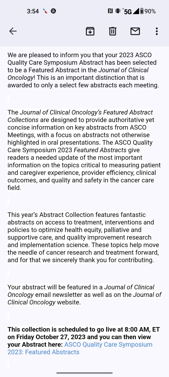 Excited to share our @UTSWNews abstract has been awarded @JCO_ASCO feature abstract collection for key abstracts on #ASCOQCS2023. Our abstract highlighted the geographic disparity in palliative care clinicians across states. Proud of our excellent research team