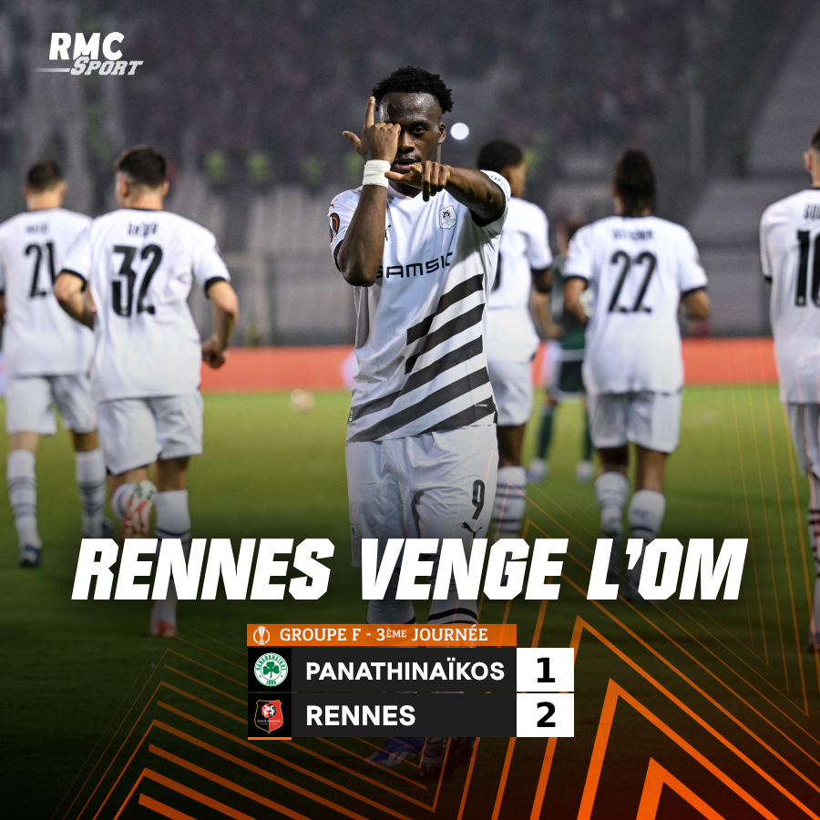 RMCsport's tweet image. 🔴⚫ Rennes s'impose à Athènes, face à un club qui a laissé un goût amer au foot français l'été dernier. 

rmcsport.bfmtv.com/football/europ…