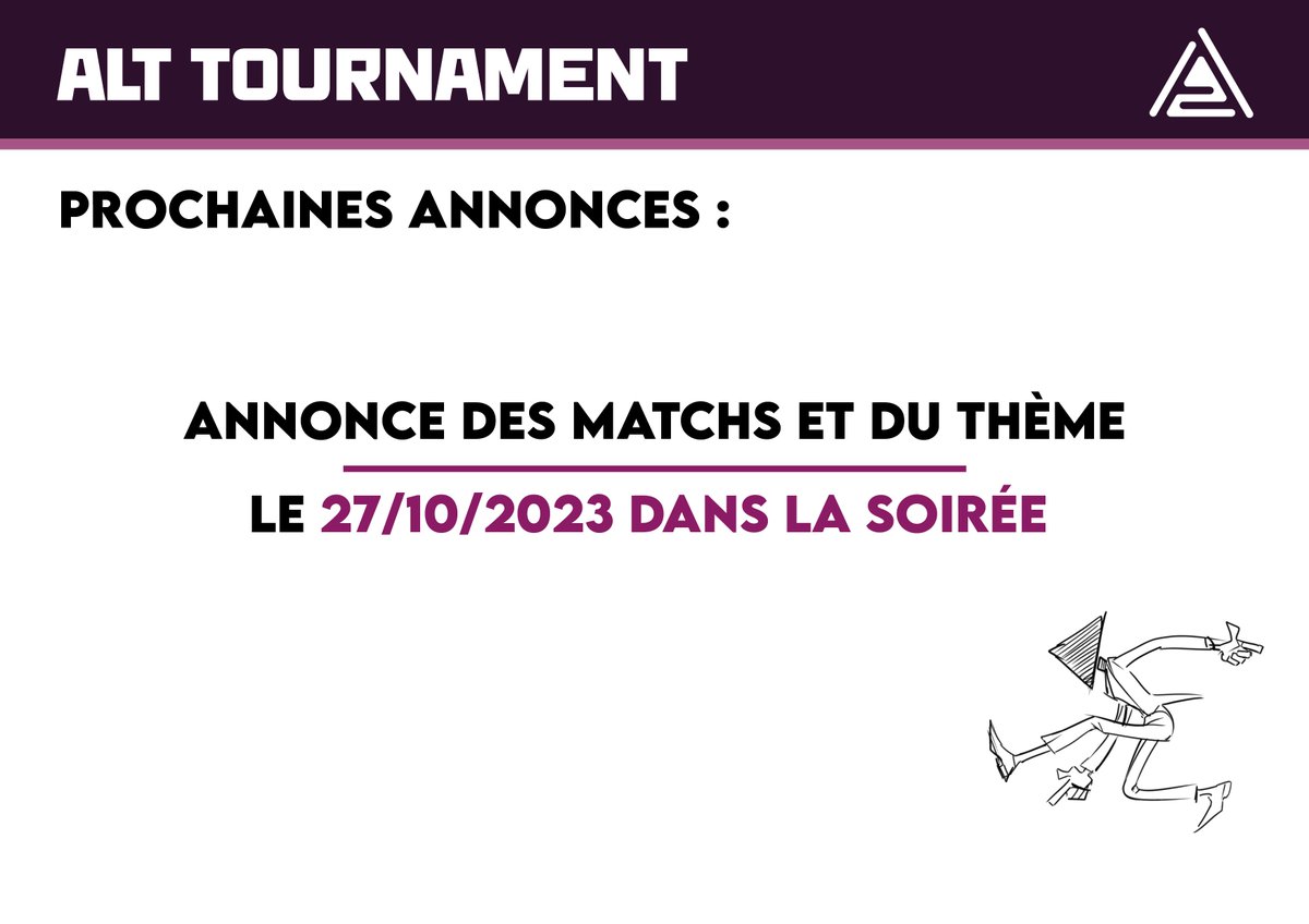 AltTournament's tweet image. ▽ 𝑪𝑯𝑬𝑹𝑺 𝑷𝑨𝑹𝑻𝑰𝑪𝑰𝑷𝑨𝑵𝑻𝑺 ▽

△ Voici une rectification des règles ainsi que la date pour les annonces des matchs et du thème pour cette demi-finale.
