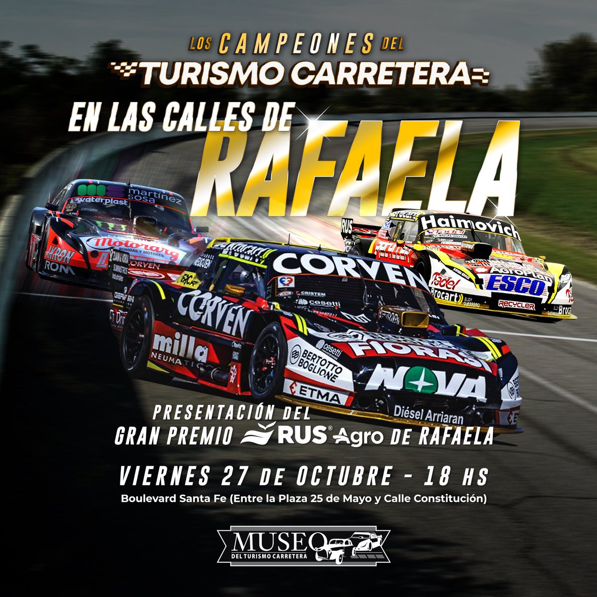 museodeltc's tweet photo. 🤩 La historia de la máxima en las calles de la @MuniRafaela #TCenRafaela ‼️ @actcargentina 
Los esperamos a todos 🙌🏼
-
#MuseoDelTC ▪️ #TurismoCarretera https://t.co/84vZq7gJwR