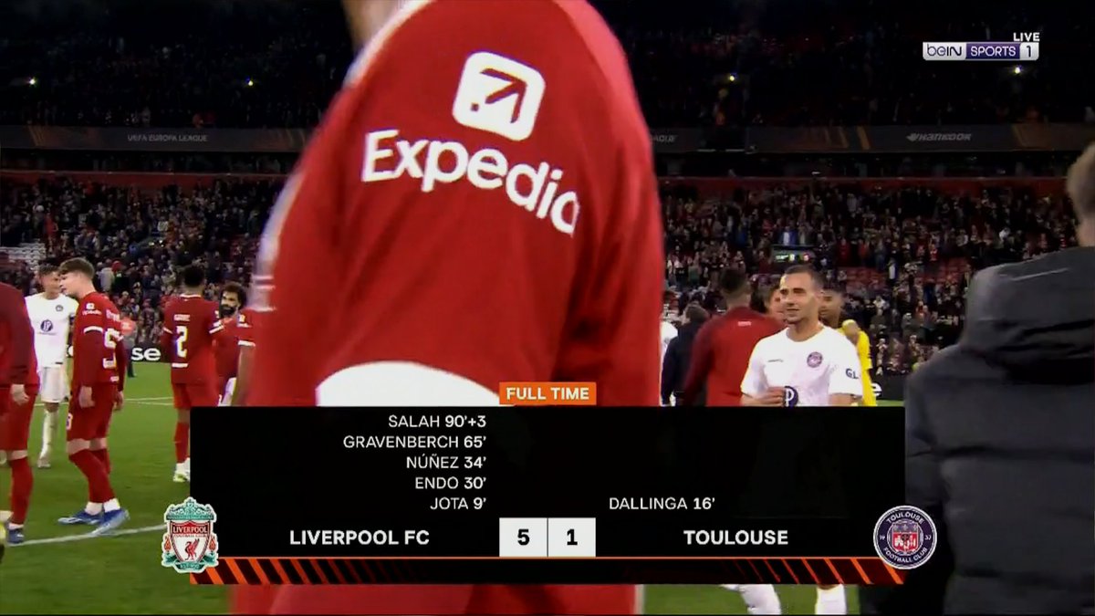 نهاية المباراة

ليفربول 5-1 تولوز