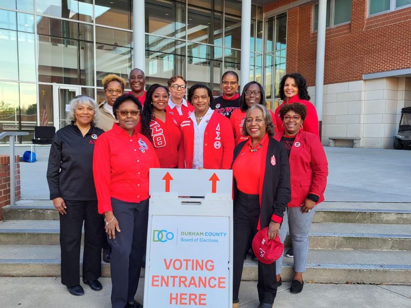 CHCAA1979's tweet photo. CHCAA Deltas VOTE in Durham &amp; Orange County! Join us at the polls! #earlyvoting #CHCAA https://t.co/lpBiD8BW7Q