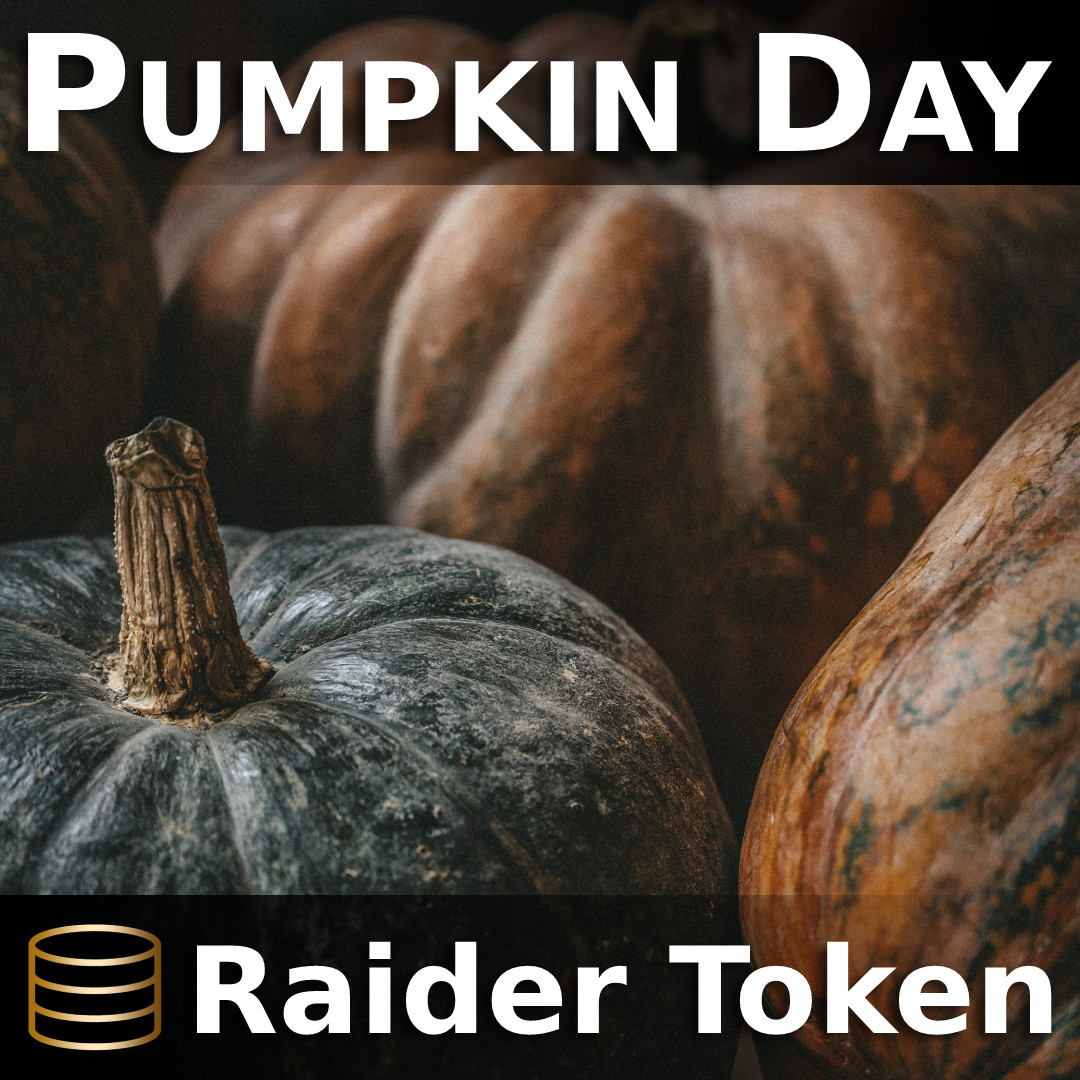 Happy #PumpkinDay! Enjoy the season with a warm cup of pumpkin spice latte and a slice of pumpkin pie. #FallFlavors #AutumnVibes 

holidays.raidertoken.com/pumpkin_day_13/

#RaiderToken
#NationalPumpkinDay 🎃🎃🎃