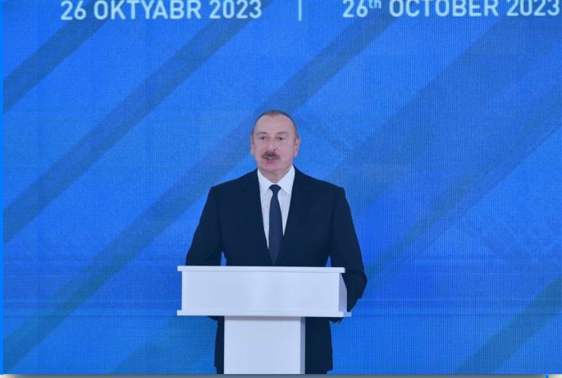 asadmammadov99's tweet photo. The opening of the 230 MW #Garadagh solar power plant was an outstanding event. The empty part of the #Absheron Peninsula has become a source of “green” #energy.
İlham Aliyev @presidentaz https://t.co/37iNoardAx