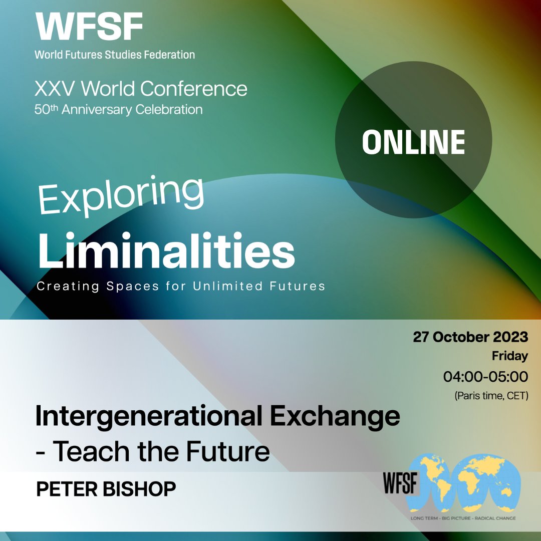 teachfutures's tweet photo. This week is the 25th World Futures Studies Federation (WFSF) World Conference in Paris, France. Read more in our blog and register for free attendance: https://t.co/JxH96yzDzV
#wfsf2023paris #futuresthinking #liminalspaces #teachthefuture #NextGen #SOIF #NGFP https://t.co/E1CY4Onaks