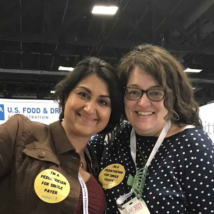 PNHP's tweet photo. We met SO MANY pediatricians who support #SinglePayer at #AAP2023!

Children and families deserve lifelong, comprehensive health coverage with NO out-of-pocket costs.

In other words ... improved #MedicareForAll. https://t.co/EqVLDsrD5R