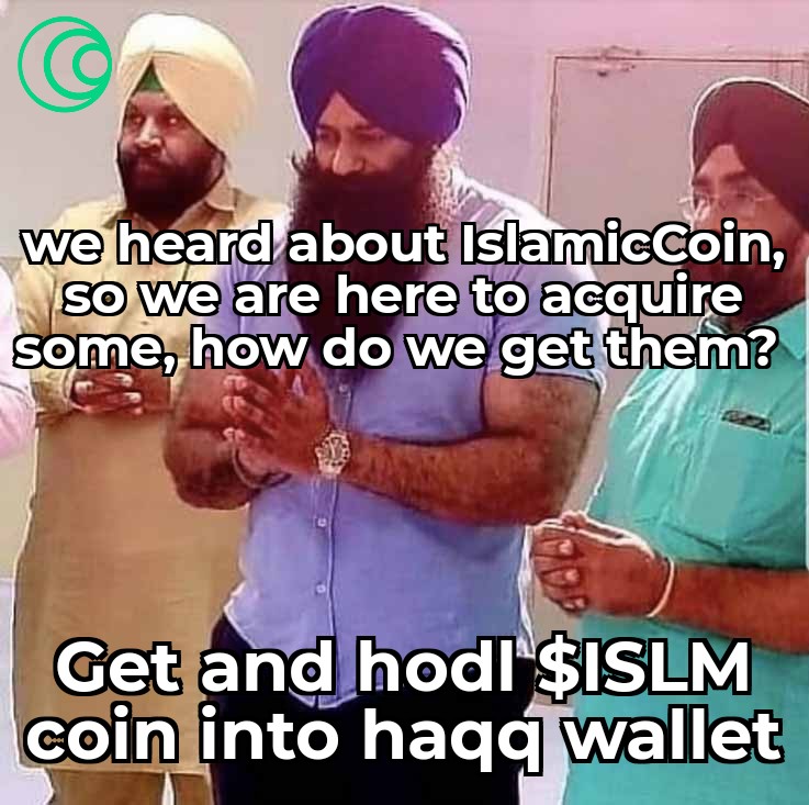 The news about @Islamic_Coin has spread abroad and many has heard about it.
Wanting to buy $ISLM, kindly follow the guide below 👇

blog.islamiccoin.net/how-to-buy-isl…

#islm_maxi #Memes #cryptotrading #HAQQwallet