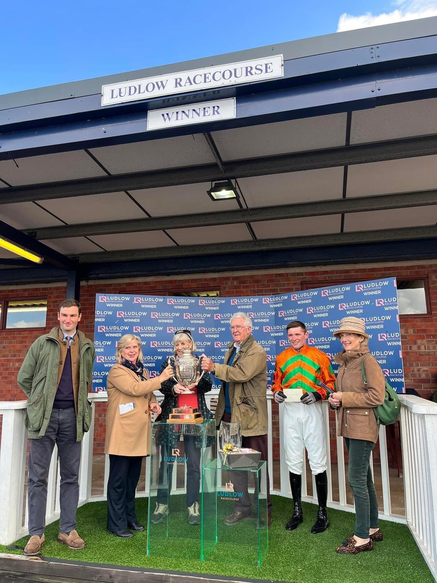 amajox's tweet photo. Congratulations @amajox #CallumPritchard First Winner Under Rules @LudlowRaceClub @HazlinOfLudlow #DansChosen @PJHobbs1 denies #JamesKing in battle to line #neck #whatafinish #9ran @PointingDC #topride #topjock πππMany thanks to #Hazlin for their kind sponsorship π https://t.co/KgWbDJe1bN