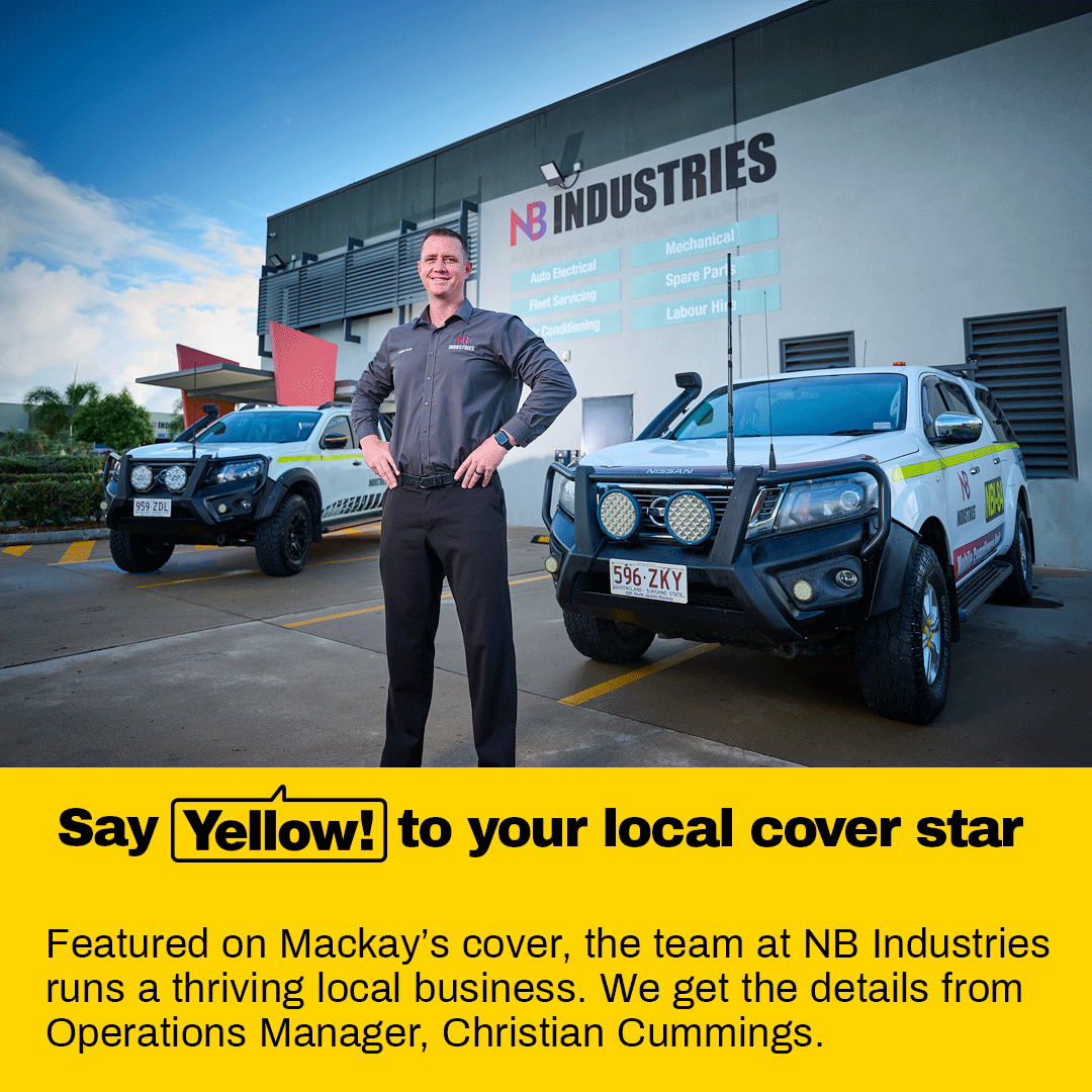 yellow_au's tweet photo. Kudos to NB Industries, the shining star of our 2023 Mackay Yellow Pages! 🌟 Starting in 2006 from humble roots, they've expanded impressively. Operations Manager Christian Cummings says, “Do what you love, and success will follow.”

Learn more 👉 https://t.co/xuz9UIJgvy https://t.co/gSQYl24c7E