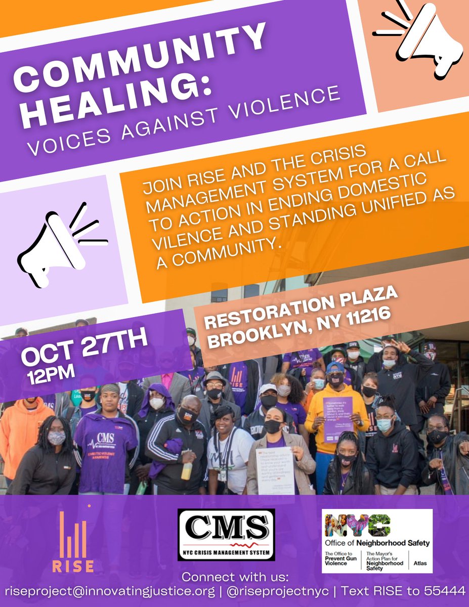It's not just a rally; it's a movement. Join us on 10/27 at Restoration Plaza to raise awareness about domestic violence and make a real impact in our community. Your commitment counts. 💜🌟 #StandTogether #CommunityChange