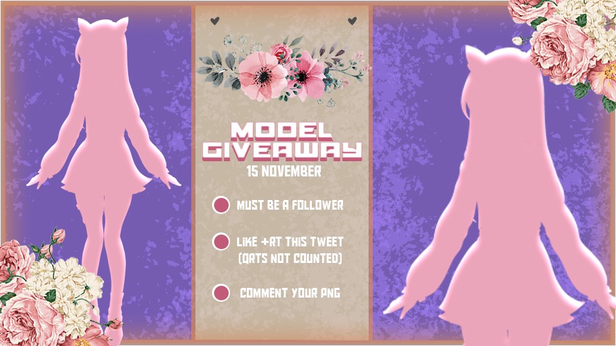 Pixels_Guild's tweet image. Finally! All set to do that! 2d Full body model giveaway, To participate, Like, Repost, and Comment!
#Vtubers #VTuberUprising #VtuberDebut 
.
- 2d model 
- Full-body model 
- With Rigging
- Six reactions