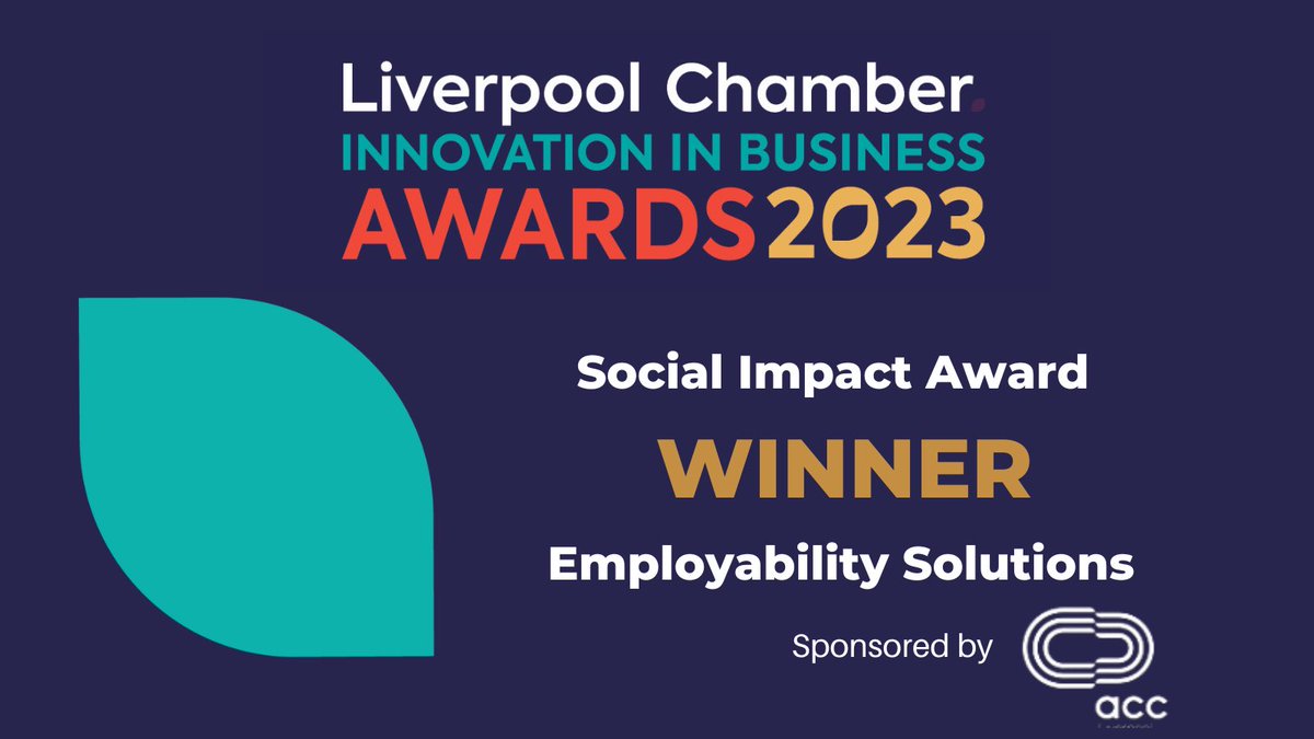 The winner of Social Impact Award, sponsored by <a href="/ACCLiverpool/">ACC Liverpool</a>, is…

<a href="/empsolneet/">Employability Solutions</a> 🏆 Congratulations!👏

#LCA23
