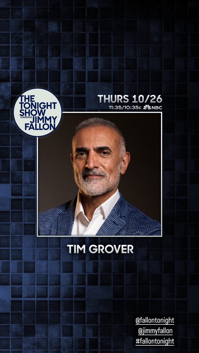 Tonight! I’ll be on The Tonight Show @FallonTonight. See you there.