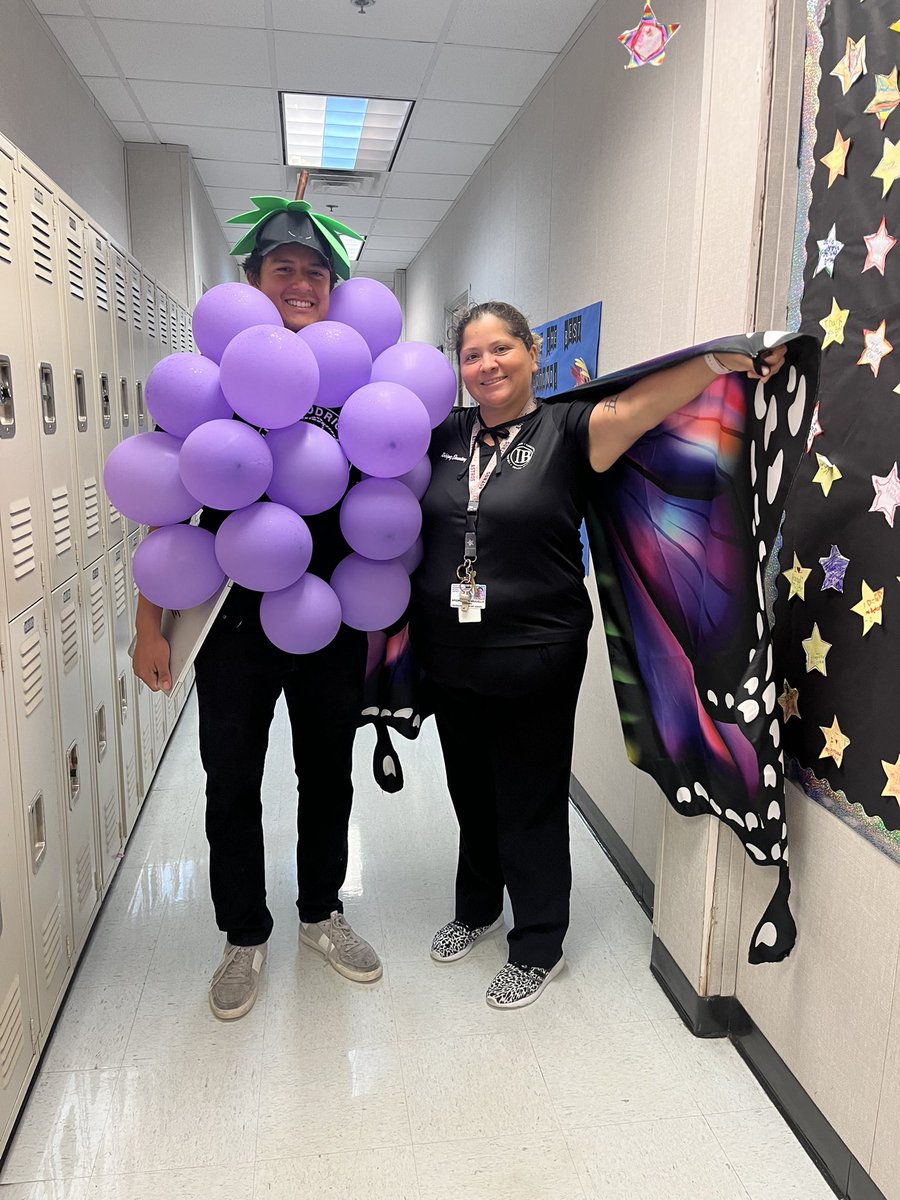 It was a GRAPE character day at @hisd_SRE 😍 #RedRibbonWeek