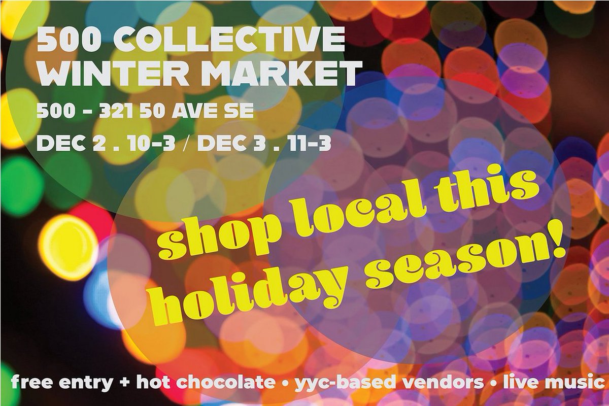 I will be at this market with my art. Come & say hi! #yyc #yycarts 😍 TIS the season to #shoplocal