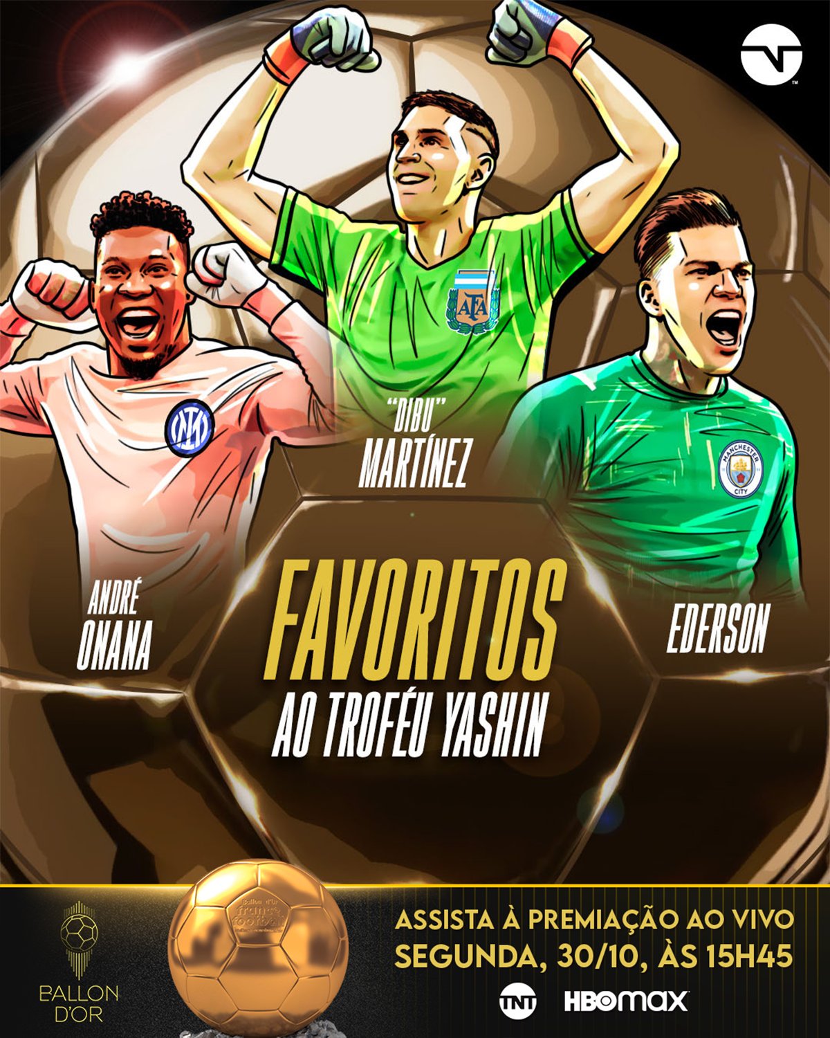 Os 10 finalistas do Troféu Yashin, prêmio de melhor goleiro em