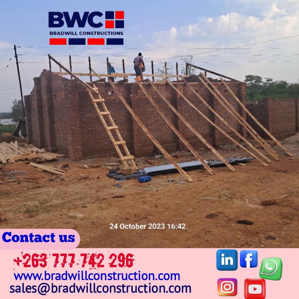 Bradwillcon's tweet photo. The site A is now done (Crowhill)
We always provide affordable services to our clients.
contact +263777742296 https://t.co/9ZE4M5wog0