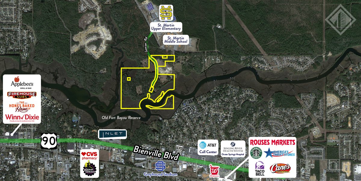 SoutheastCREMS's tweet photo. Southeast Commercial Real Estate | 228.276.2700
FOR SALE‼️ ~126 acre #DevelopmentTract in #OceanSpringsMS just off of Lemon Rd. Fort Bayou runs through the southeast portion of the property. Property is zoned R-1 #SingleFamilyResidential.
For more info: https://t.co/C44NZrJcIz https://t.co/4qchkY0PR4