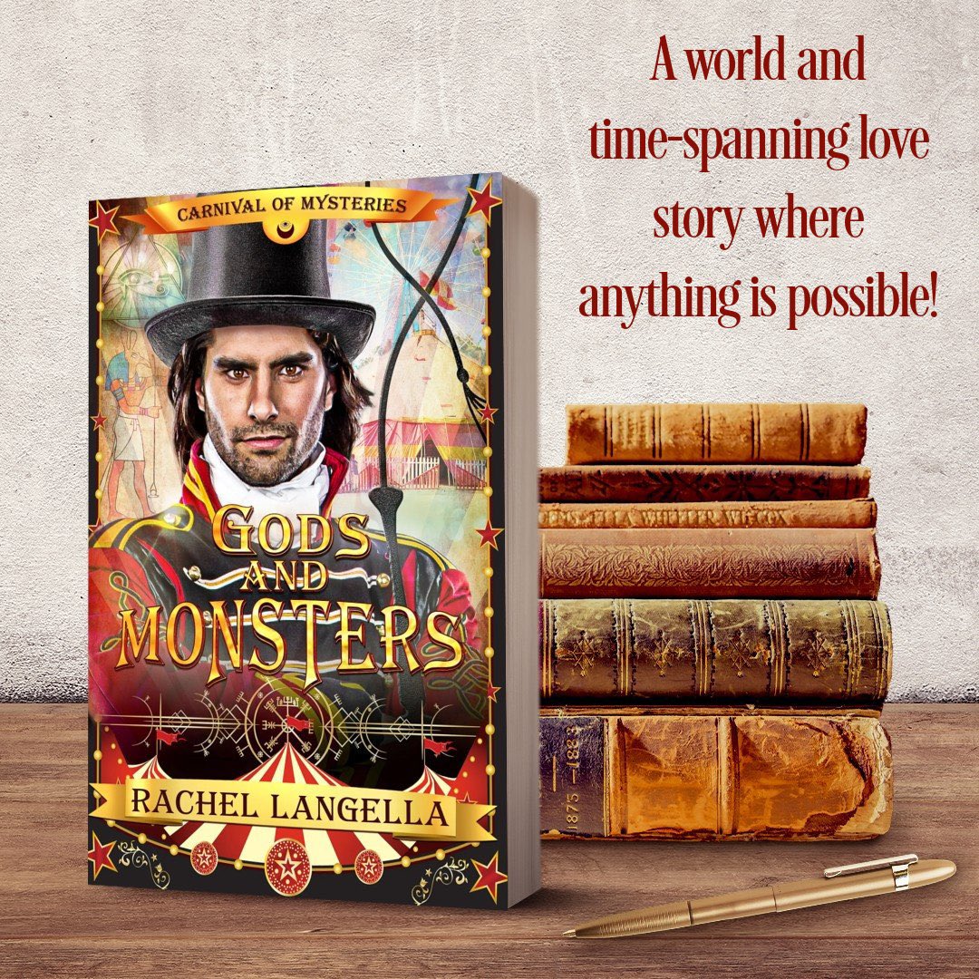 Rachel Langella’s GODS AND MONSTERS - A world and time-spanning love story where anything is possible - is available now!
→ getbook.at/GodsandMonsters

#GayRomanceReviews #GRR #GRRblast #CarnivalOfMysteries #RachelLangella #Paranormal #UrbanFantasy #MMromance #MultiAuthorSeries