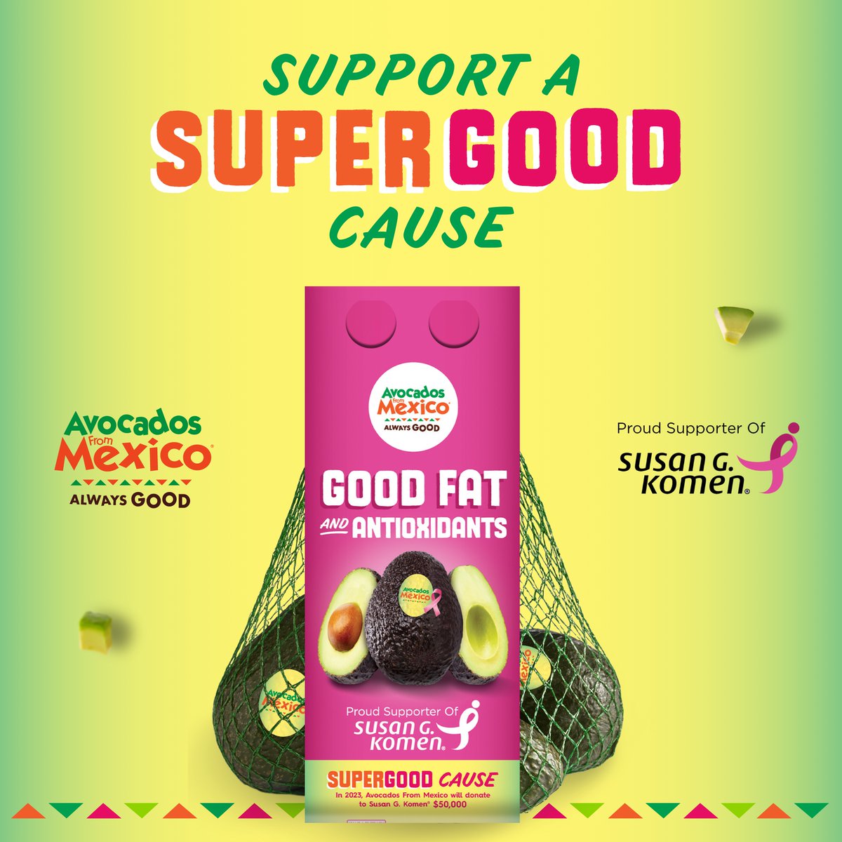Bring in the harvest season with this salad bowl made with #SuperGood Avocados From Mexico® in the pink bag. For #BreastCancerAwarenessMonth, we are donating $50,000 to Susan G. Komen® to help in their mission to end breast cancer. #AvocadoGoodFats

🔗:bit.ly/3s6UUcj